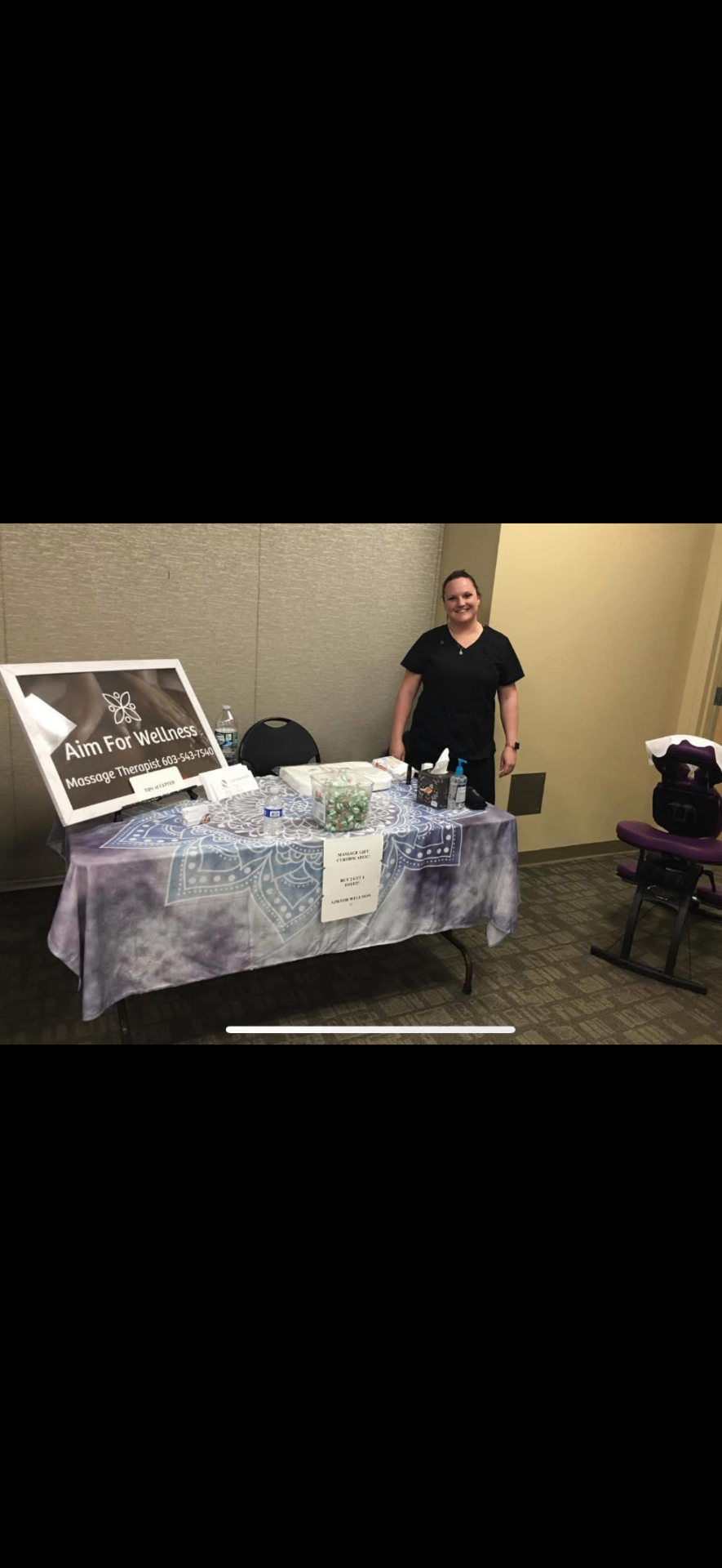 Aimee, licensed massage therapist